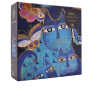 PUZZLE jigsaw 500 PEZZI paperblanks BLUE CATS & BUTTERFLIES cm 49 x 36 GATTI BLU E FARFALLE