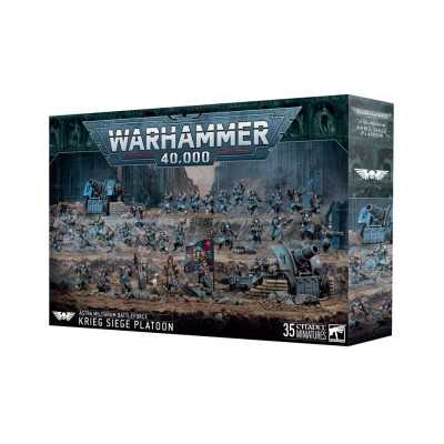 PLOTONE D'ASSEDIO DI KRIEG astra militarum BATTLEFORCE krieg siege platoon WARHAMMER 40K età 12+