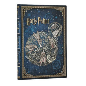 DIARIO pagina a righe LEGGENDE DI HOGWARTS copertina rigida HARRY POTTER taccuino MINI paperblanks RIGHE