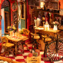 CHEERS BAR & DINING rolife ROBOTIME in legno DIY MINIATURE HOUSE da montare DG173 età 14+