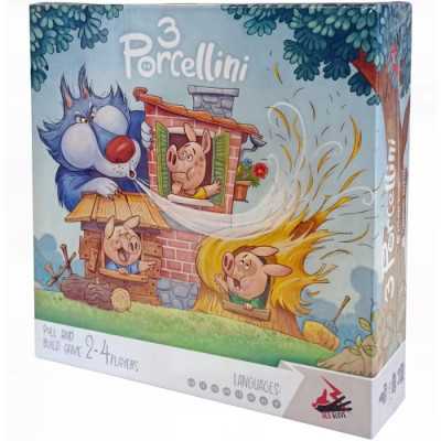 3 PORCELLINI gioco da tavolo EDIZIONE MULTILINGUE red glove IN ITALIANO età 3+