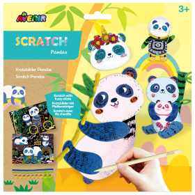 SCRATCH E CINIGLIA pandas PANDA kit artistico AVENIR età 3+