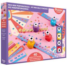 MINI PERFORATRICI il mio set da artista AUZOU kit artistico CON 40 STRISCE COLORATE età 6+