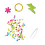 PERLINE DA STIRARE fosforescenti AUZOU kit artistico SET DA ARTISTA età 6+