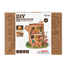 FAIRYTALE TREE HOUSE diy MINIATURE HOUSE robotime ROLIFE in legno DG179 età 14+