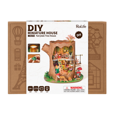 FAIRYTALE TREE HOUSE diy MINIATURE HOUSE robotime ROLIFE in legno DG179 età 14+