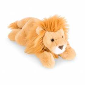 LEONE sdraiato LUNGO 33 CM wild animals collection TEDDY HERMANN pupazzo PELUCHE età 3+