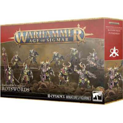 SPADE MARCE set di miniature ROTSWORDS citadel MAGGOTKIN OF NURGLE warhammer AGE OF SIGMAR età 12+