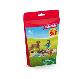 PICNIC CON LISA pocket set FARM WORLD miniature in resina SCHLEICH 42746 età 5+