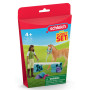 SET PER L'ADDESTRAMENTO DEI PULEDRI pocket set FARM WORLD miniature in resina SCHLEICH 42756 età 5+