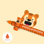 PENNA CANCELLABILE GEL erasable pen TIGRE tiger LEGAMI inchiostro ARANCIONE ricaricabile