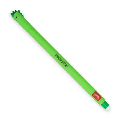 PENNA CANCELLABILE GEL erasable pen DINOSAURO dinosaur LEGAMI ricaricabile INCHIOSTRO VERDE
