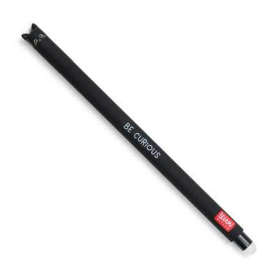 PENNA CANCELLABILE GEL erasable pen GATTO cat LEGAMI ricaricabile INCHIOSTRO NERO