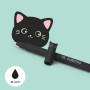 PENNA CANCELLABILE GEL erasable pen GATTO cat LEGAMI ricaricabile INCHIOSTRO NERO