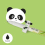 PENNA CANCELLABILE GEL erasable pen PANDA bamboo LEGAMI ricaricabile INCHIOSTRO NERO
