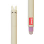 PENNA CANCELLABILE GEL erasable pen CONIGLIO bunny LEGAMI ricaricabile INCHIOSTRO VIOLA
