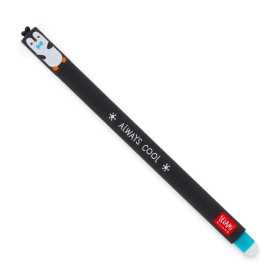 PENNA CANCELLABILE GEL erasable pen PINGUINO penguin LEGAMI ricaricabile INCHIOSTRO TURCHESE
