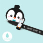 PENNA CANCELLABILE GEL erasable pen PINGUINO penguin LEGAMI ricaricabile INCHIOSTRO TURCHESE