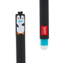 PENNA CANCELLABILE GEL erasable pen PINGUINO penguin LEGAMI ricaricabile INCHIOSTRO TURCHESE