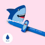 PENNA CANCELLABILE GEL erasable pen SQUALO shark LEGAMI ricaricabile INCHIOSTRO BLU