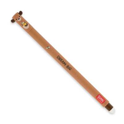 PENNA CANCELLABILE GEL erasable pen ORSO teddy bear LEGAMI ricaricabile INCHIOSTRO ROSSO