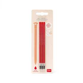 SET DI 3 RICARICHE inchiostro ROSSO refills REFILL erasable pen PER PENNE CANCELLABILI gel LEGAMI