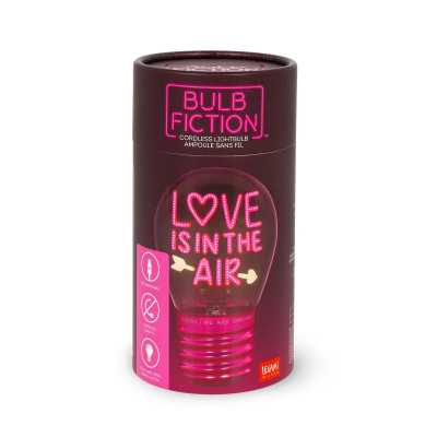 LAMPADA DA TAVOLO decorativa BULB FICTION legami LOVE IS IN THE AIR lampadina