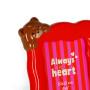 CORNICE DA TAVOLO in ceramica PORTAFOTO frame the moment ALWAYS IN MY HEART legami TEDDY BEAR