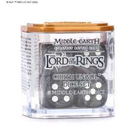 CIRITH UNGOL DICE set di 8 dadi THE LORD OF THE RINGS middle earth strategy battle game DA 16 MM età 12+