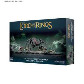 THE PATH OF CIRITH UNGOL set di miniature SHELOB E GOLLUM middle earth strategy battle game THE LORD OF THE RINGS età 12+