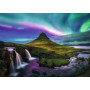 PUZZLE 1000 PEZZI ravensburger AURORA BOREALE SOPRA KIRKJUFELL originale AURORA OVER KIRKJUFELL
