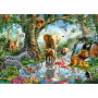 PUZZLE 1000 PEZZI ravensburger AVVENTURE NELLA GIUNGLA originale ANIMALI