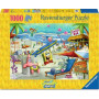 PUZZLE 1000 PEZZI ravensburger SPONGEBOB originale BEACH FUN
