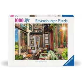 PUZZLE 1000 PEZZI ravensburger CASETTA TRA LE SEQUOIE originale REDWOOD FOREST TINY HOUSE