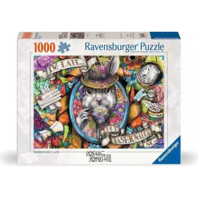 PUZZLE 1000 PEZZI ravensburger ELEGANTE RITARDO originale FASHIONABLY LATE