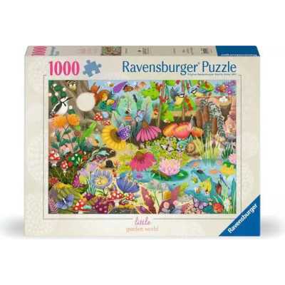 PUZZLE 1000 PEZZI ravensburger LITTLE GARDEN WORLD originale GIARDINO