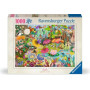 PUZZLE 1000 PEZZI ravensburger LITTLE GARDEN WORLD originale GIARDINO