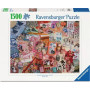PUZZLE 1500 PEZZI ravensburger VIAGGIO A TOKYO originale TRIP TO TOKYO softclick