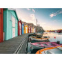 PUZZLE 500 PEZZI ravensburger CASE GALLEGGIANTI A SMOGEN originale BOATHOUSES