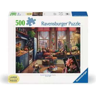 PUZZLE 500 PEZZI ravensburger COZY BOHO STUDIO originale ACCOGLIENTE