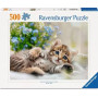 PUZZLE 500 PEZZI ravensburger A BOUQUET OF SWEETNESS originale CUCCIOLI