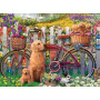 PUZZLE 500 PEZZI ravensburger CUTE DOGS IN THE GARDEN originale AMICI PELOSI IN GIARDINO
