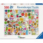 PUZZLE 500 PEZZI ravensburger CUTE KAWAII originale CAOS CARINO