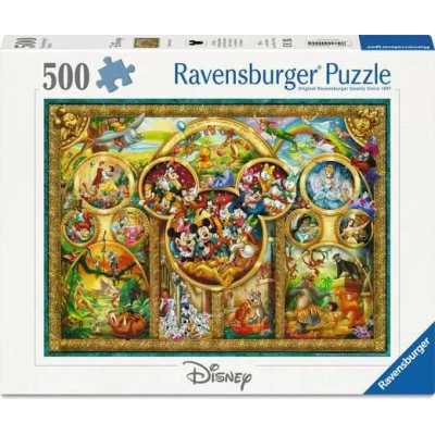 PUZZLE 500 PEZZI ravensburger BEST THEMES originale DISNEY FAMILY