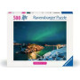 PUZZLE 500 PEZZI ravensburger AURORA BOREALE IN NORVEGIA originale NORTHERN LIGHTS IN TROMSO