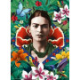 PUZZLE 500 PEZZI ravensburger FRIDA KAHLO originale FANTASIA IN FIORI