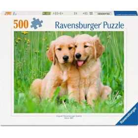 PUZZLE 500 PEZZI ravensburger GOLDEN RETRIEVER originale CUCCIOLI