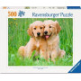 PUZZLE 500 PEZZI ravensburger GOLDEN RETRIEVER originale CUCCIOLI