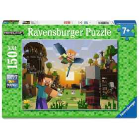 PUZZLE 150 PEZZI XXL ravensburger MINECRAFT perfect age fit BUILDING AN ADVENTURE età 7+