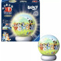 BLUEY palla LUCE NOTTURNA sfera PUZZLE 3D tridimensionale LUMINOSO ravensburger 73 PEZZI età 6+